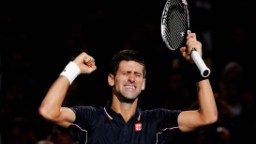 141102185209 djokovic paris masters hp video Novak Djokovic defeats Milos Raonic to claim Paris Masters title