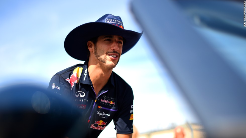 Not to be outdone in the home crowd popularity stakes, Red Bull&#39;s Daniel Ricciardo went full handlebar mustache to endear himself to the locals.