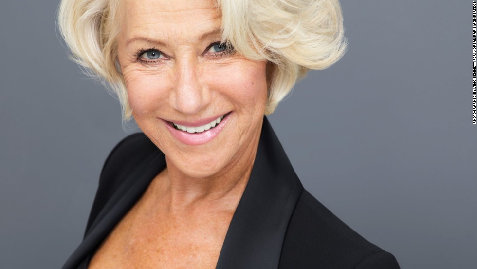 69-year-old Helen Mirren is one of the UK ambassador for L'Oreal Pa...