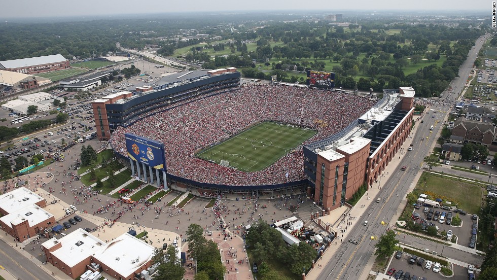 Soccer&#39;s English Premier League is also seeking to sell its product abroad, spurred by recent successes such as an exhibition match between Manchester United and Real Madrid in Michigan that drew a record attendance of 109,318.