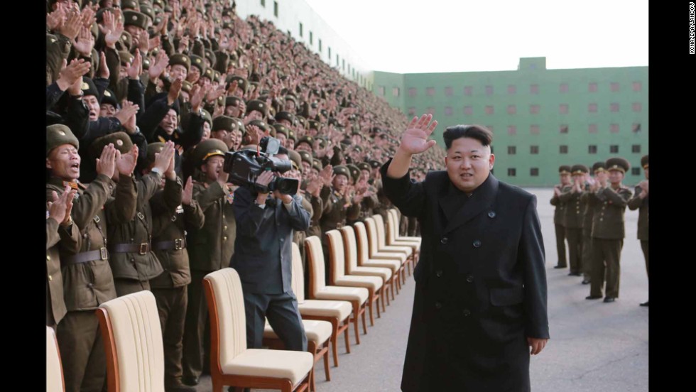 A picture released by the North Korean Central News Agency shows North Korean leader Kim Jong Un appearing without his cane at an event with military commanders in Pyongyang on Tuesday, November 4. Kim, who recently disappeared from public view for about six weeks, &lt;a href=&quot;http://www.cnn.com/2014/10/28/world/asia/kim-jong-un-cyst/index.html&quot;&gt;had a cyst removed&lt;/a&gt; from his right ankle, a lawmaker told CNN.
