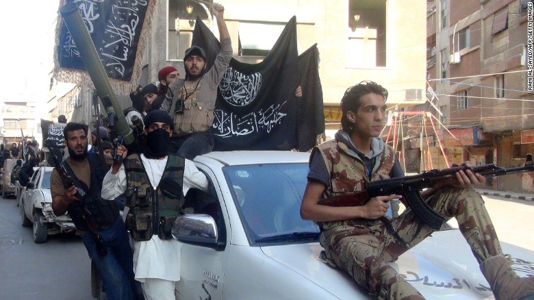 Al Nusra fighters in Syria