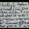 Dylan Thomas long-lost notebook label