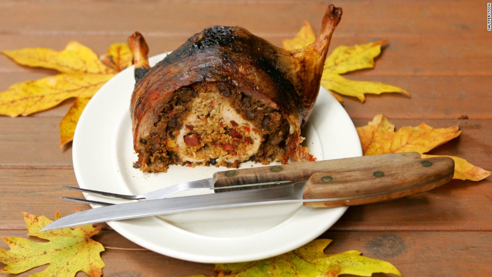 The Franken-dish known as turducken is one of the most popular food mashups of all time, but Thanksgiving is when it really gets to shine. The original chicken stuffed inside a duck stuffed inside a turkey is believed to have come from &lt;a href=&quot;http://www.chow.com/food-news/100787/why-turducken-got-all-trendy/&quot; target=&quot;_blank&quot;&gt;a butcher shop &lt;/a&gt;in Maurice, Louisiana, that made the dish at a customer&#39;s request. Now it is a staple of Thanksgiving recipe boxes and is available across the board from Costco to Dean &amp;amp; Deluca.&lt;br /&gt;