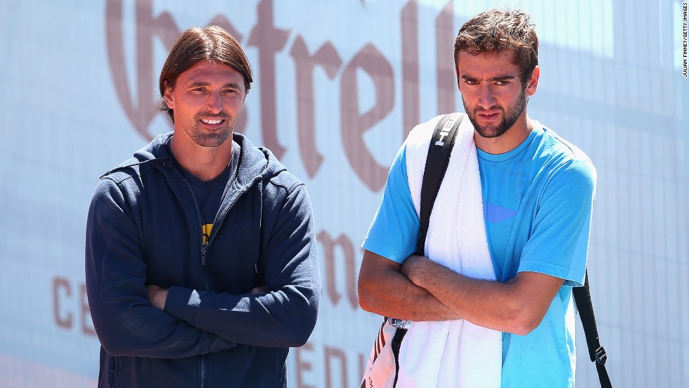 Former Wimbledon champion Goran Ivanisevic (left) is something of a veteran on the coaching circuit having teamed up with fellow Croatian Marin Cilic in 2010. 