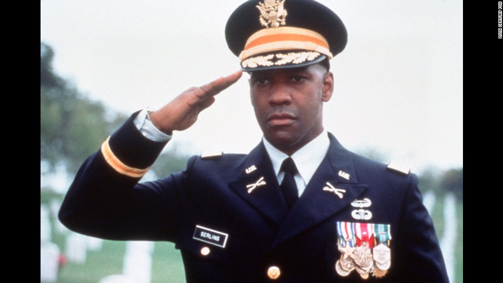 V roce 1996 se Denzel Washington (na snímku ve filmu quot;Odvaha pod palbouquot;) stal prvním a jediným Afroameričanem, který tento titul získal. 