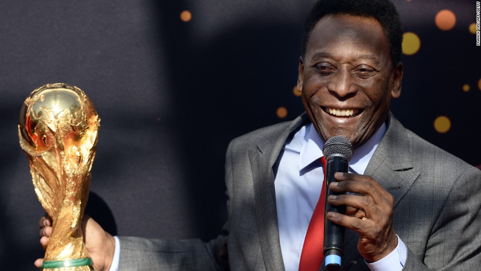 Ask many Brazilians who is the greatest footballer of all time and their answer will be simple: &quot;Pele.&quot; The striker, pictured here in 2014, won three World Cups with Brazil between 1958 and 1970.