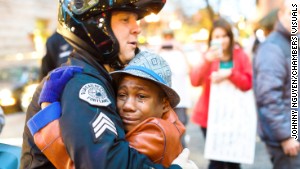 Boy in viral hug photo missing after family&#39;s car plunges off cliff