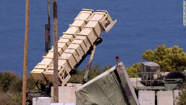 File: A Patriot surface-to-air missile battery is positioned in the Mediterranean coastal city of Haifa north of Israel on August 29, 2013. 