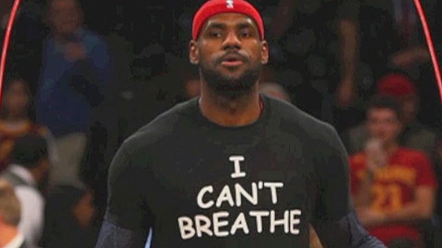 Athletes protest with &#39;I can&#39;t breathe&#39;