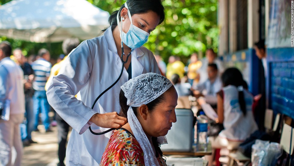 It&#39;s a disease with an exotic name, painful symptoms and no treatment or vaccine. It&#39;s endemic in Asia and Africa, and it recently spread to the Americas -- where nearly 1 million people have been infected and 150 have died. Here, a doctor examines a patient in El Salvador for signs of Chikungunya.