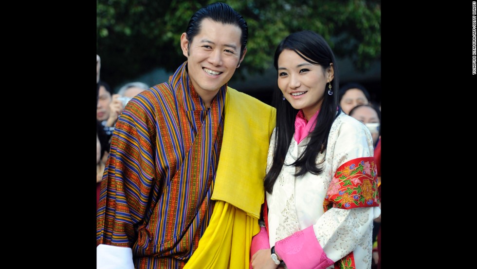 Bhutan&#39;s King Jigme Khesar Namgyel Wangchuck, shown here with his wife, Queen Jetsun Pema, is known as the &quot;Dragon King.&quot; He became king of the South Asian country after his father abdicated in 2006. 