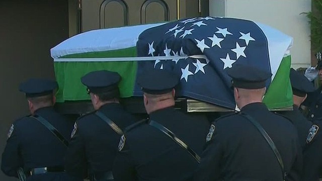 Wake held for murdered NYPD officer