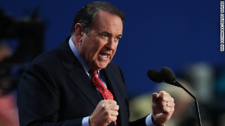 Former Arkansas Gov. Mike Huckabee speaks during the third day of the Republican National Convention at the Tampa Bay Times Forum on August 29, 2012 in Tampa, Florida. 
