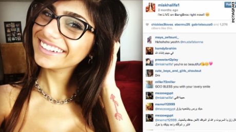 460px x 259px - Mia Khalifa, Lebanese porn star, gets death threats - CNN