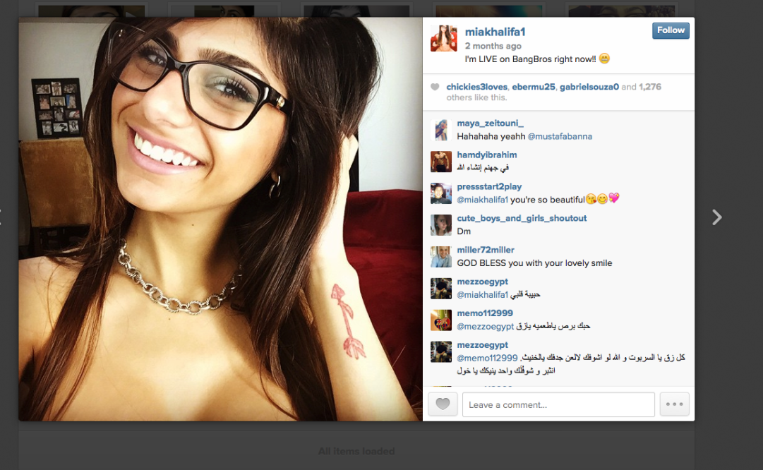 Mia khalifa porn scene she hated Mia Khalifa Lebanese Porn Star Gets Death Threats Cnn