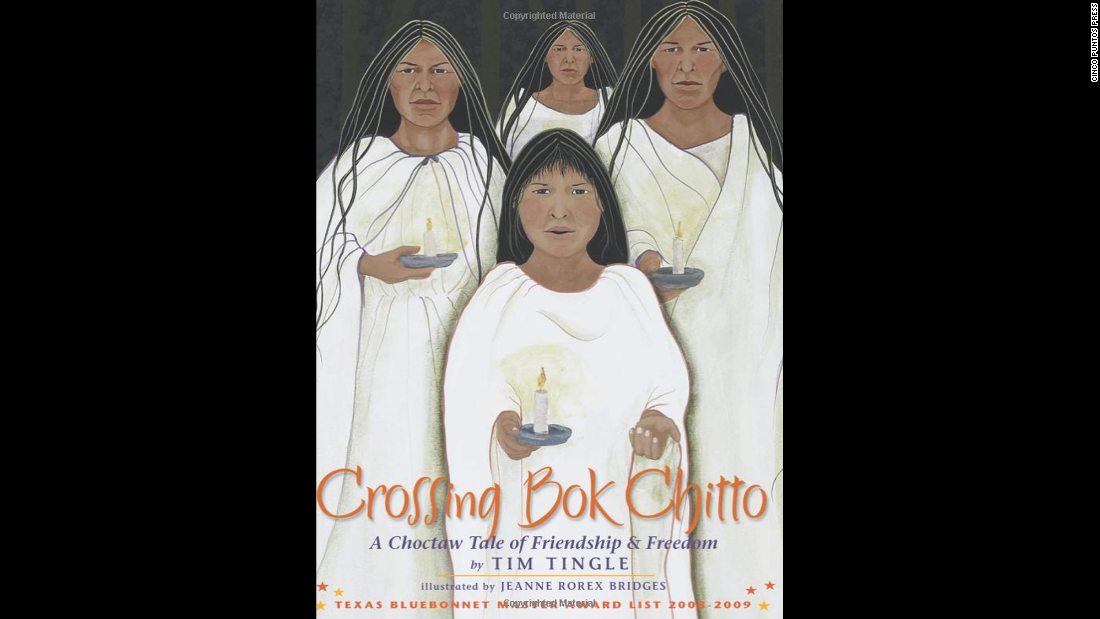 &quot;Crossing Bok Chitto: A Choctaw Tale of Friendship and Freedom,&quot; written by Tim Tingle and illustrated by Jeanne Rorex Bridges, follows the friendship of a Choctaw girl and an enslaved African-American boy.