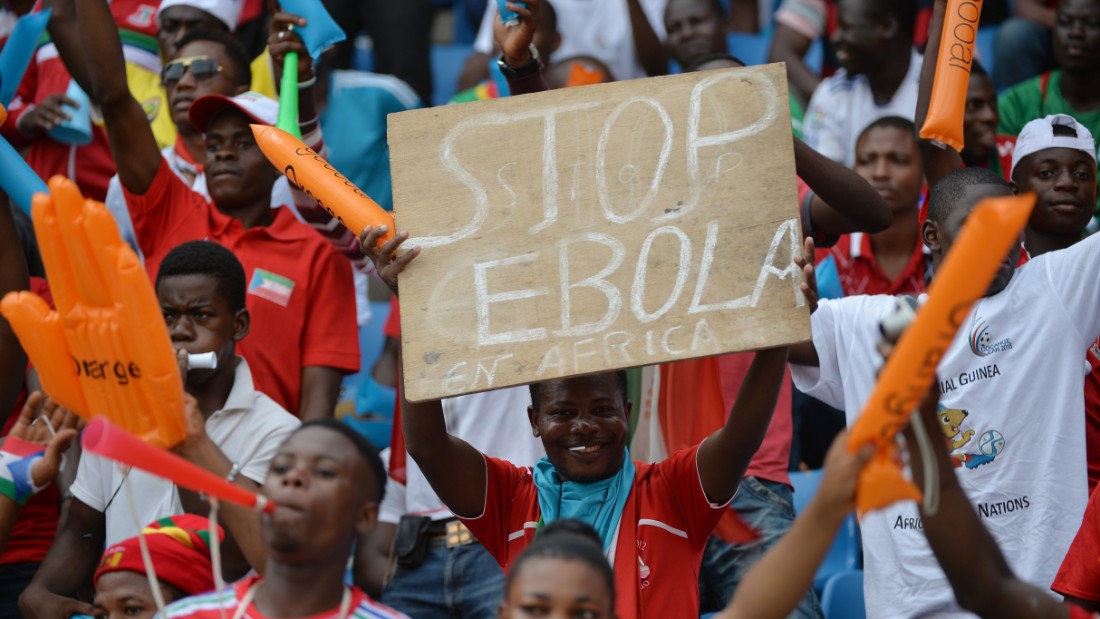 Morocco pulled out as host nation because of fears about Ebola and the disease is still on the minds of the fans attending the Africa Cup.