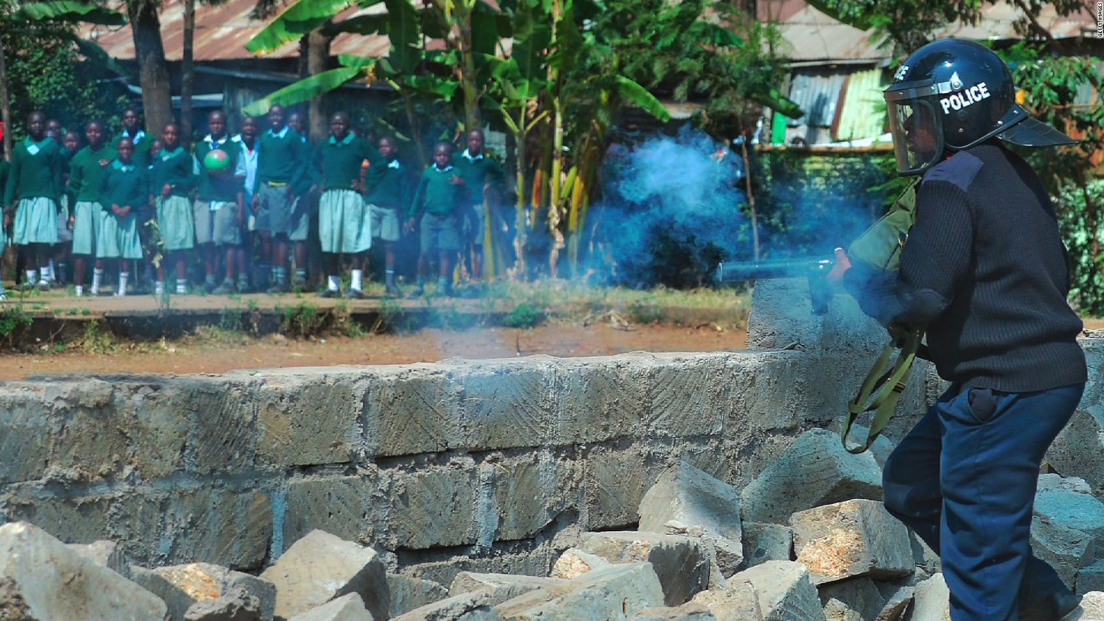 Children Tear-gassed By Police In Kenya - CNN Video