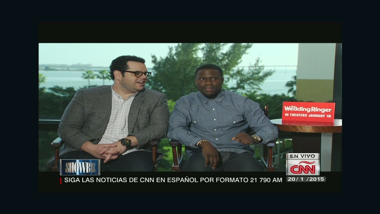 Kevin Hart y Josh Gad - CNN Video