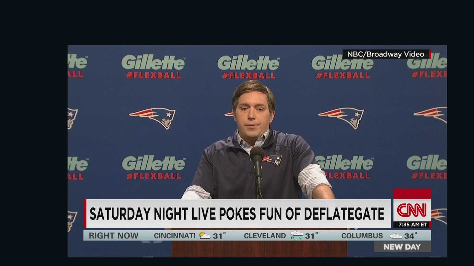 Snl Tackles Deflategate Controversy Cnn Video