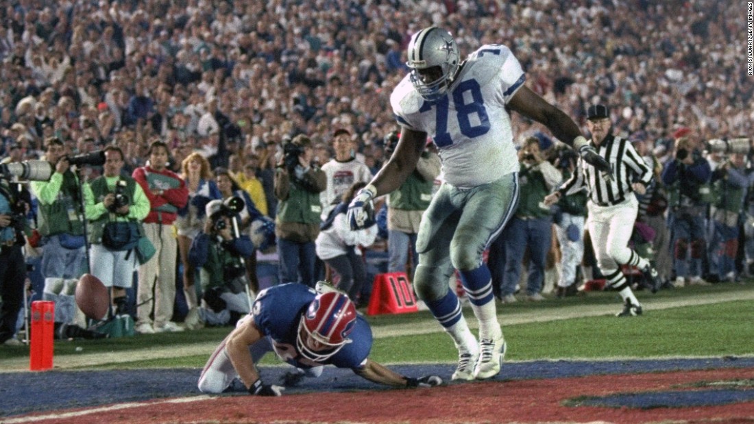 &lt;strong&gt;Longest fumble return in a Super Bowl:&lt;/strong&gt; Almost everything came up roses for the Dallas Cowboys in 1993, as they crushed Buffalo 52-17 in the Rose Bowl. But defensive lineman Leon Lett had an embarrassing moment late in the game when he was returning a fumble for what looked to be a sure touchdown. Lett returned the ball 64 yards, but he started showboating early and was stripped by Buffalo&#39;s Don Beebe.