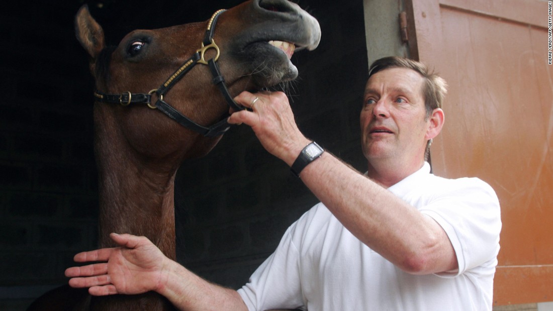 Eric Palmer, pictured here with cloned horse Pieraz, founded the company Cryozootech. He believes cloning is not &quot;the future&quot; of breeding, but one option that helps to preserve the most successful genes.