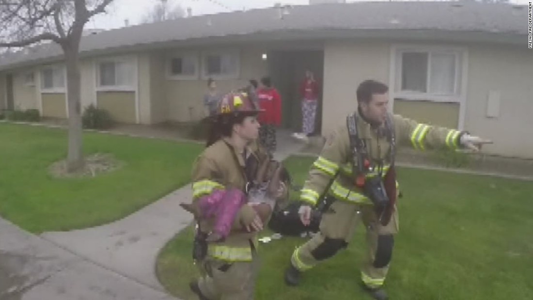 Watch Firefighters Enter Burning Home To Save Children - CNN Video