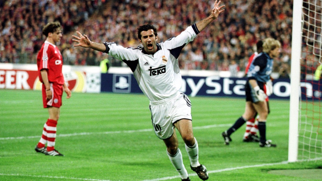 Figo&#39;s return to Barcelona&#39;s Camp Nou with his new team was unforgettable. He was roundly booed and, on a later visit, had bottles, coins and even a pig&#39;s head thrown at him from the stands. He won another seven trophies with Real, including the European Champions League in 2002.