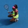 Serena celebrates 