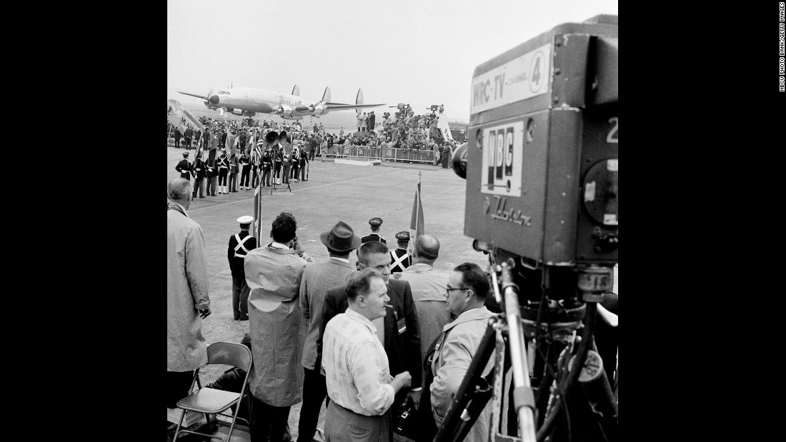 A presidential plane named Columbine III ferried Dwight D. Eisenhower, Britain&#39;s Queen Elizabeth II and Prince Philip to Washington in November 1957.