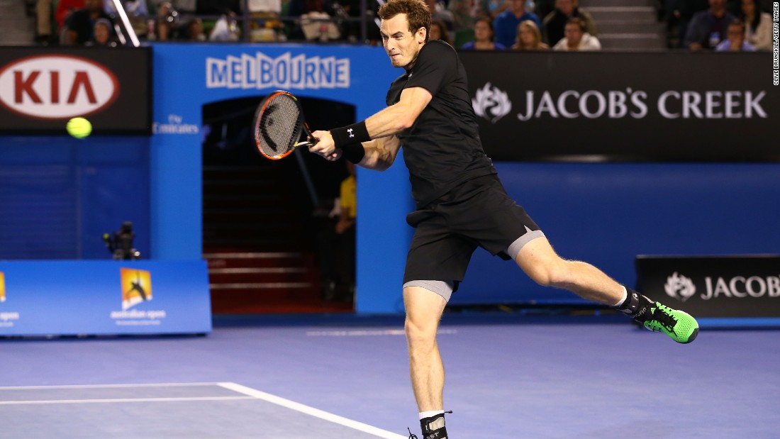 Murray stepped up his baseline game in the final three sets, pinning Berdych back. 