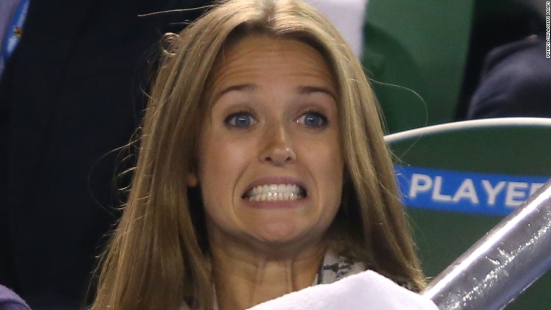 He was rooted on by fiancee Kim Sears, who is often found in Murray&#39;s player box. 