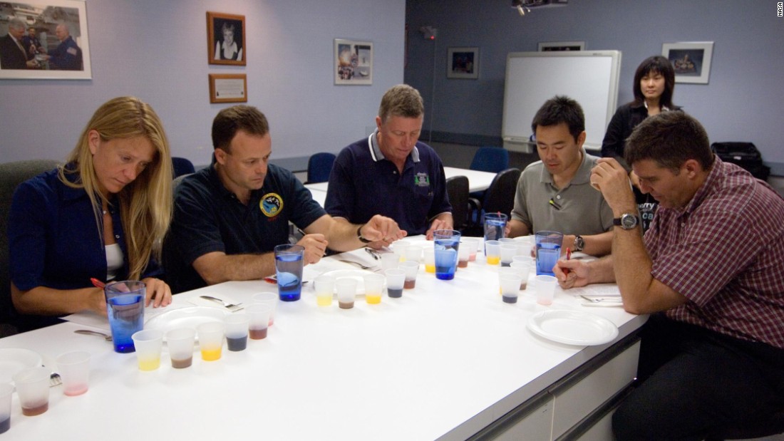 Food scientists at the Johnson Space Center, in Houston, conduct extensive research into the astronauts&#39; diet. Many formulas will be tried out before anything is sent to the Space Station. 