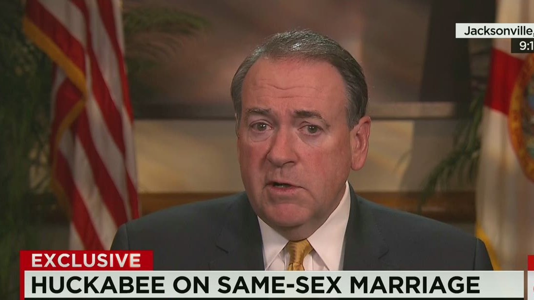 Huckabee Compares Gay Marriage To Drinking Swearing Cnn Video