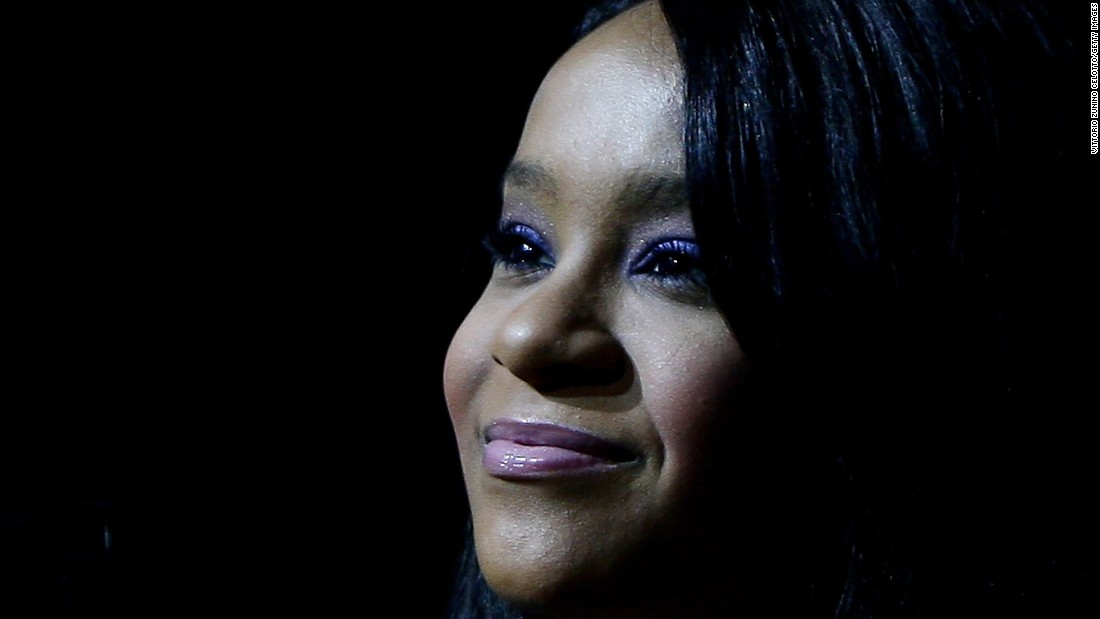 Bobbi Kristina Brown, the daughter of singers Whitney Houston and Bobby Brown, was found unresponsive in a bathtub at her Georgia home on January 31, 2015. She died at an Atlanta-area hospice on July 26, 2015 at the age of 22.