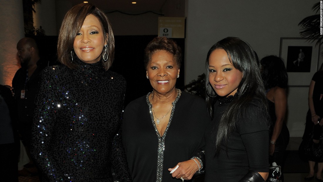 Bobbi Kristina&#39;s famous parents gave her frequent access to music royalty. Here she is with her mother, left, and cousin Dionne Warwick in 2011. 