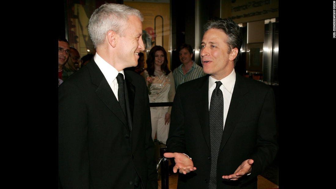 In 2005, Stewart (pictured with CNN&#39;s Anderson Cooper) was included on Time magazine&#39;s list of the Time 100: The Most Influential People In The World.
