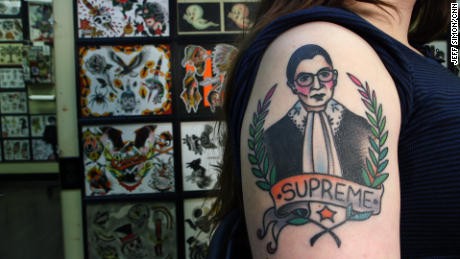 Meet the woman with Ginsburg tattooed on her arm (2015)