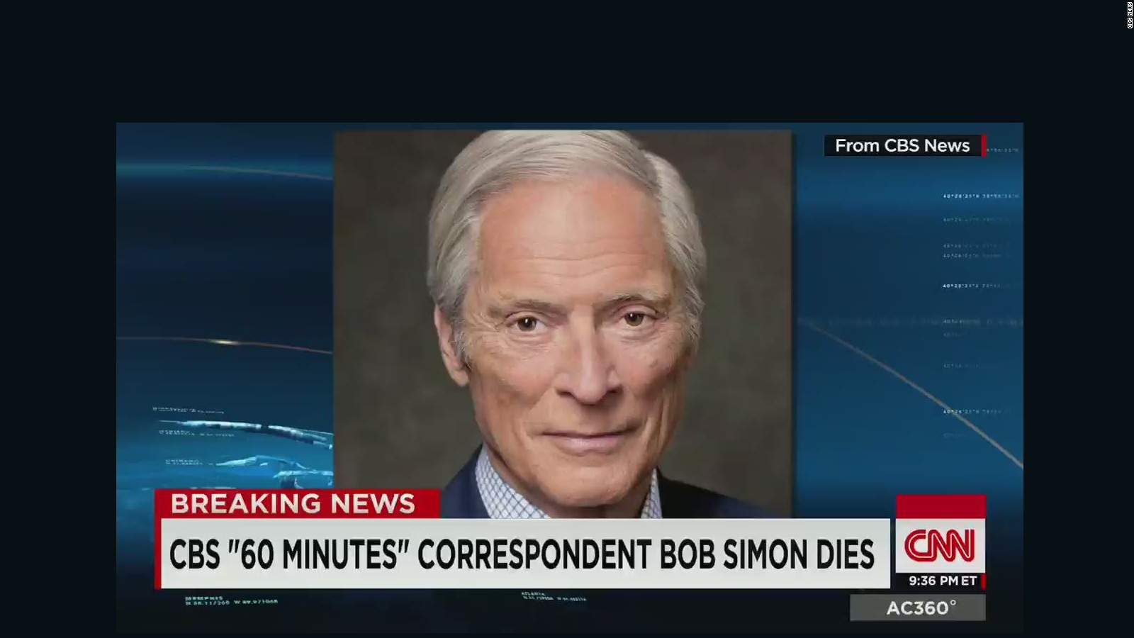 60 Minutes Correspondent Bob Simon Dies Cnn