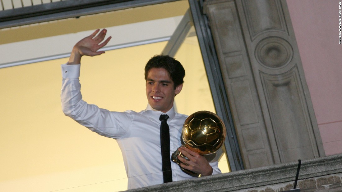Kaka won the Ballon d&#39;Or in 2007 -- defeating Cristiano Ronaldo and Lionel Messi on the way. The prize for the world&#39;s best football player is voted on by coaches, players and journalists.