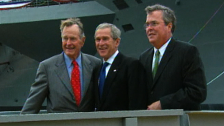 Jeb bush with brother George W. Bush and Father George H.W. Bush