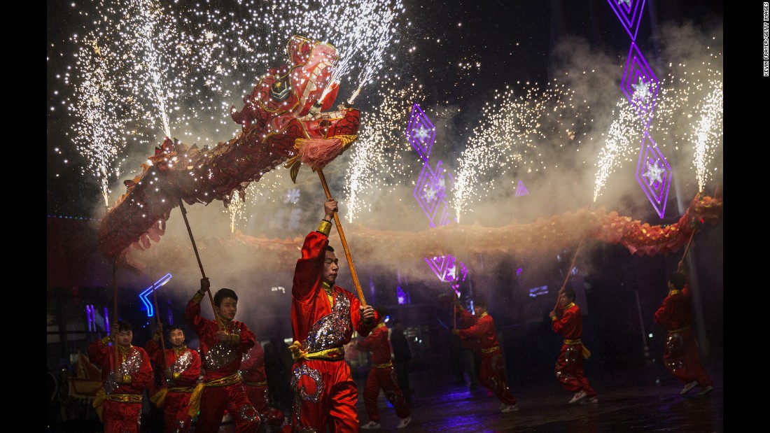 Artists perform at an amusement park during Lunar New Year celebrations in Beijing on Thursday, February 19. The&lt;a href=&quot;http://edition.cnn.com/2015/02/12/asia/year-of-the-goat-sheep-ram/index.html&quot;&gt; Year of the Sheep&lt;/a&gt; began that Thursday.