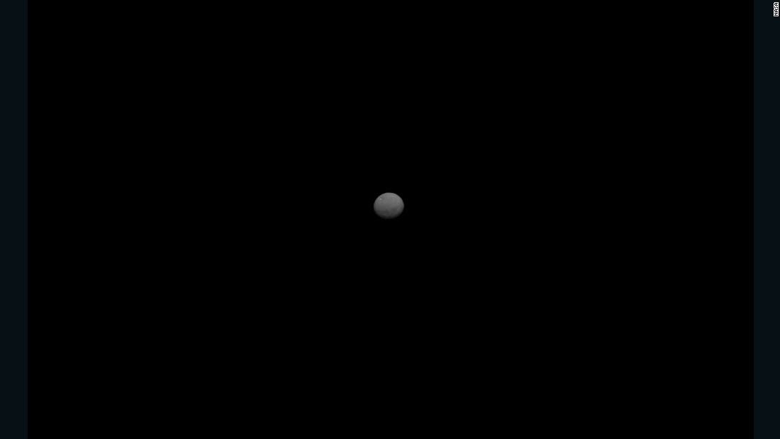 Dawn took this picture on approach to Ceres on January 25. It was about 147,000 miles (237,000 kilometers) from the dwarf planet. 