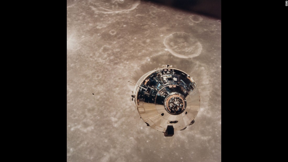 The space module &quot;Charlie Brown&quot; became the first spacecraft photographed in lunar orbit during the Apollo 10 mission in May 1969.