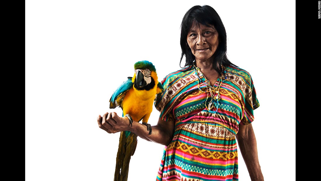 Macaws and parrots are a common sight in the Huaorani home, Pandya said. The Huaorani, which means &quot;the people,&quot; or &quot;human beings,&quot; are believed to have inhabited the Amazon rainforest for thousands of years. Until about the 1960s, they never had any contact with the outside world.