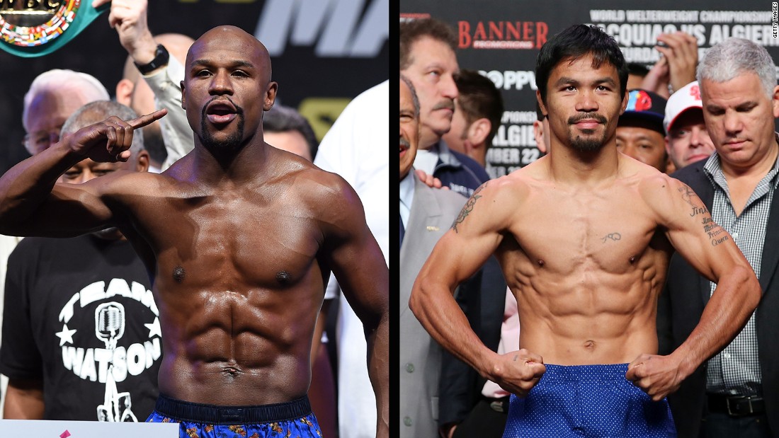 Floyd Mayweather Jr. and Manny Pacquiao have turned to social media to promote their fight in a battle for online supremacy.