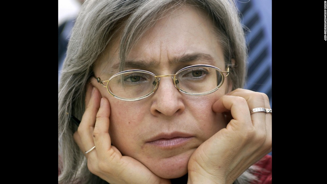Anna Politkovskaya, a vocal critic of Russia&#39;s war in Chechnya, was shot four times in front of her Moscow apartment in 2006. A Moscow court sentenced five men to prison in 2014 for her death. 