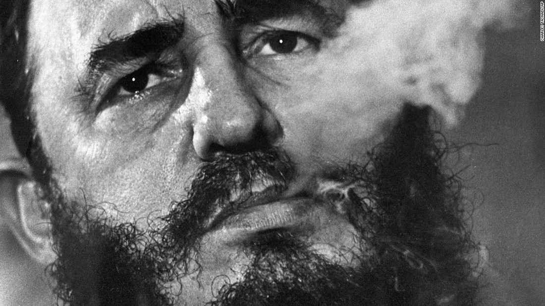 Fidel Castro exhales cigar smoke during a March 1985 interview at his presidential palace in Havana, Cuba. Castro died at age 90 on November 25, 2016, Cuban state media reported.  Click through to see more photos from the life of the controversial Cuban leader who ruled for nearly half a century: