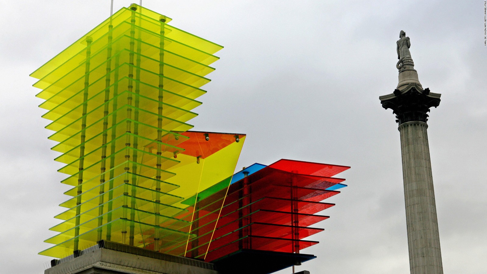 Horse sculpture rides onto London's Fourth Plinth - CNN